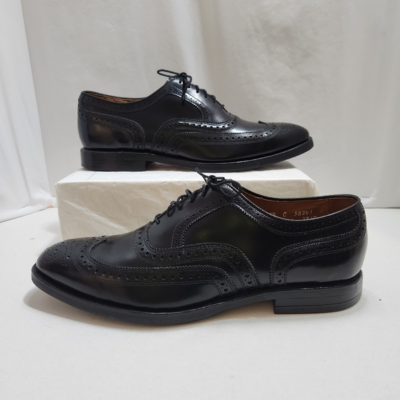 ALLEN EDMONDS BLACK DRESS SHOES SIZE 9.5 - Picture 5 of 14